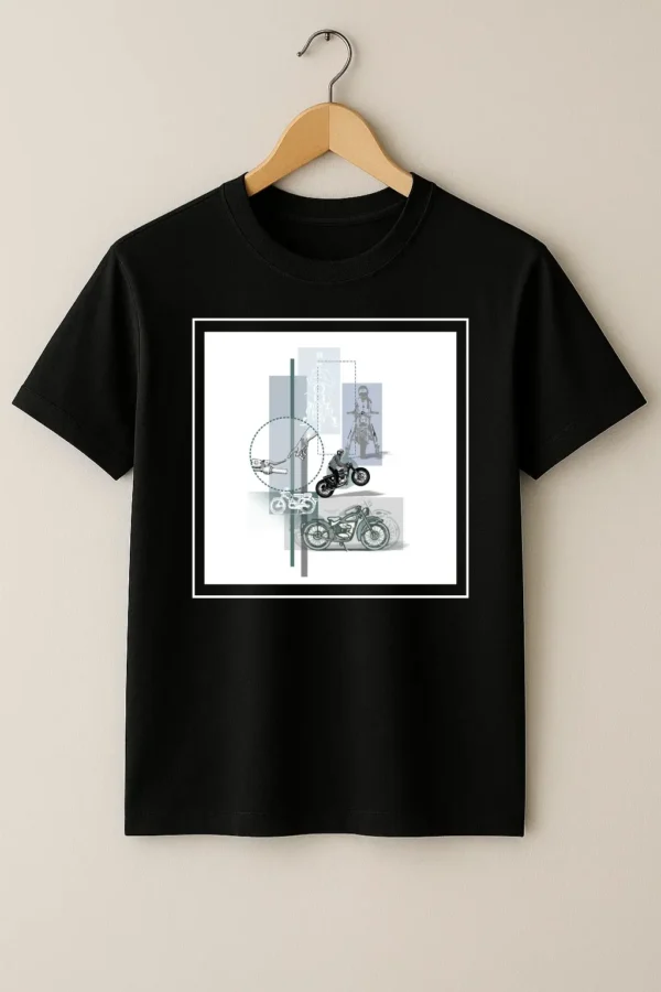Mountain Bike Design Black Shirt