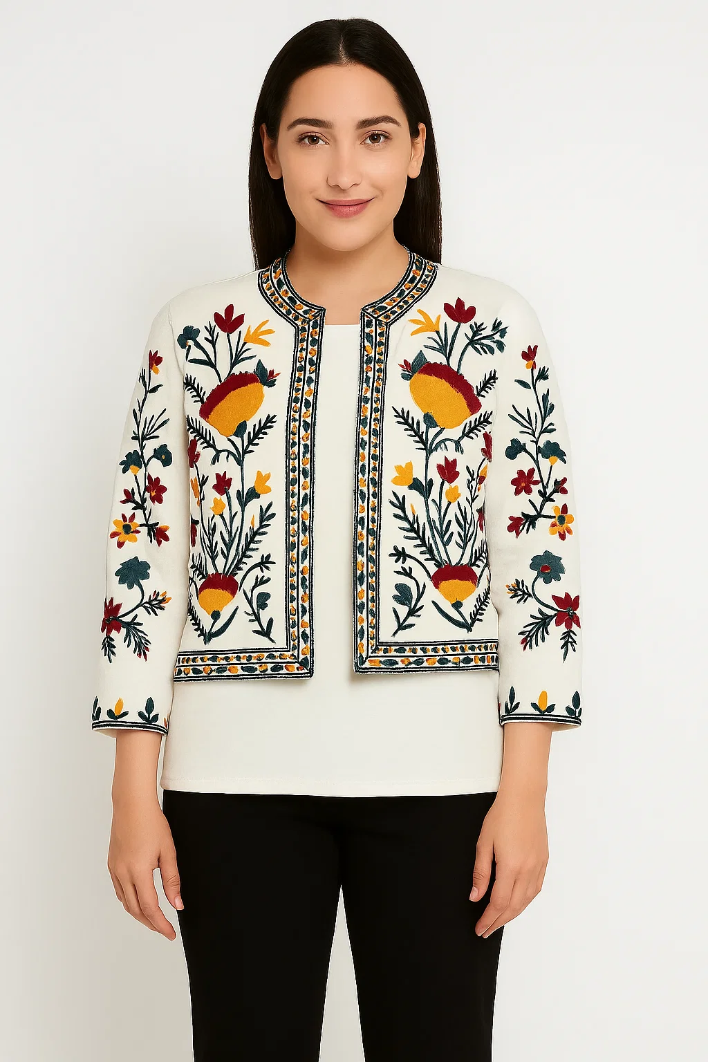 Bohemian Women's Quilted Short Jacket